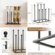 Free Standing Shoe Racks Black Metal Boot Rack Organizer For Dorm Room Closet Entryway Bedroom Patio Outdoor Hallway Black Shoe Rack Organizer For 4 Pairs