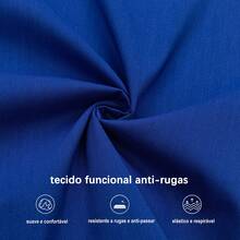 Men's Slim Fit Dress Shirt - Anti-Wrinkle, Anti-Wrinkle And Breathable Elegant Collar | Soft Touch | Machine Washable Comfortable For Work And Events - Azul real - Ver 4