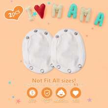 1/2/3/4/5/6/7/8/9/10pcs Baby Romper Extension Pieces, Infant Extender Pads, Suitable For Continuing To Use Outgrown Rompers And - White - View 14