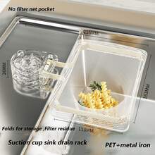 Sink Drain Strainer, Suction Cup Kitchen Food Waste Collector - Multicolor - View 10