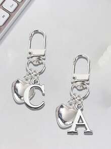 Mặt dây chuyền hình trái tim cá nhân hóa, có thể khắc chữ cái đầu, móc khóa hình trái tim, phụ kiện trang trí túi xách tùy chỉnh, quà tặng, móc khóa, phụ kiện điện thoại độc đáo, thiết kế tối giản, phù hợp với ví và điện thoại nữ, món quà hoàn hảo cho bạn bè, gia đình hoặc bạn gái, phụ kiện ngoài trời, phụ kiện dự tiệc, quà tặng, quà lưu niệm, phụ kiện trang trí túi xách nữ, phụ kiện trang trí xe hơi, quà tặng cho phụ nữ và bé gái - Nhiều màu - Xem 7