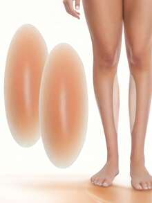 2pcs Ultra-Soft Silicone Leg Shaping Pads ,Adhesive Pad Anti Allergic Soft Silicone Calf Corrector, Skin Friendly, For Crooked Or Thin Skinny Legs,Self-Adhesive, No-Show Design ,Instantly Correct Knock Knees & Support Calves ,Reusable, Comfortable, Discreet - Perfect For Daily Wear !For Outdoor,Sport,Travel,Household,Office,School Summer Cooling,Beach,Travel