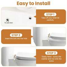 2/4Pcs Universal Toilet Seat Screws, Steel Toilet Seat Hinge Bolts And Nuts, Heavy Duty Toilet Seat Fastener With Plastic Nuts And Metal Washers, Toilet Hardware Replacement For Top Mount Toilet Seat Hinges / Water Tank Bathroom Bathroom Accessories Bathroom Tools - Multicolor - View 11