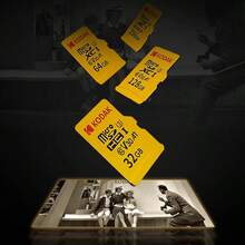 Kodak 2张柯达C10 Micro SD卡，32GB存储卡，兼容64GB、128GB，读写速度100MB/s，U3 V30 MicroSD卡，最大支持256GB，适用于相机、智能手机和电脑。 - 黃色 - 查看 7