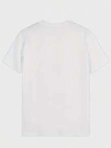 Featuring Lips And Teeth Design,Comfortable Casual Short Sleeve, 220 Grams Heavyweight Cotton Printed T-Shirt - trắng - Xem 2