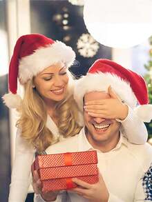 1pc New Fashion Christmas Decoration, High-End Christmas Plush Hat, Adult Christmas Hat For Party Costume