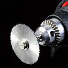 这套 6 件套包含 5 个切割锯片、高速钢切割盘、切割轮和 1 个用于旋转工具的刀杆