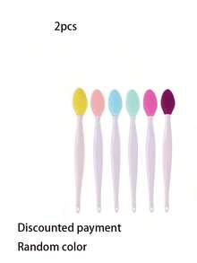 3 件装硅胶鼻刷清洁去黑头刷双面柔软去角质刷DIY面部护肤清洁粗糙按摩工具男女家用面部清洁、面部刷、袋子、收纳袋 - 彩色 - 查看 3