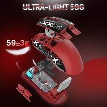 ATTACK SHARK X11 Lightweight Wireless Gaming Mouse With RGB Charging Dock, Tri-Mode-2.4G/USB-C Wired/BT, 22K DPI, PAW3311 Optical Sensor, HUYU Switch, 5 Programmable Buttons For PC Gamer - Multicolor - View 12