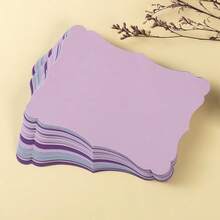 50 Pack Blank Kraft Cards Cardstock Thick Paper Brown Greeting Cards For DIY Gift Card Menus, Baby Shower And Wedding Invitations (Pink, 5 Colors, 5x7IN)-401784 - 紫色 - 查看 6