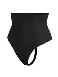 High Waisted Women Tummy Control Shapewear Thong Panty Waist Trainer Body Shaper Pants Compression Shaping Briefs Underwear Underpants Lingerie Knickers Corset Boned - màu đen - Xem 9