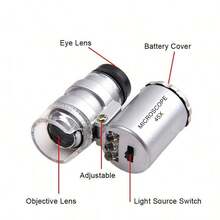 Professional Diamond Tester - Portable Electronic Diamond Tester Tool, High Precision Jewelry Diamond Tester For Precious Gems & Stones With 45x LED Magnifier - Black - View 3