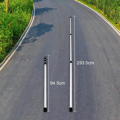 Shoze 2x Tent Poles Universal Telescopic Adjustable Awning Tent Canopy Tarp Pole Q9H0