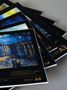 دفتر رسم مخصص للأقلام ، 8 أنماط مرسلة عشوائيًا ، 40 صفحة سميكة / كتاب 120 جرام / م² ، ورق مائي A4 / A3 للرسم اليدوي ، دفتر رسم A4 / A3 للطلاب ، ورق رسم فارغ متخصص للرسم والرسوم الكرتونية ، مناسب لاستخدام طلاب الفن ، هدية عيد الأم ، لوازم مدرسية