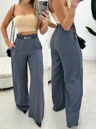 Calca Pantalona Feminina Com cinto