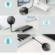 Telecamera di WiFi mini HD con visione notturna e avvisi di movimento - Ricaricabile USB, portatile, grandangolare, facile configurazione tramite app