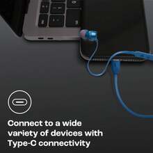 JBL Tune 310C 有线入耳式 C 型耳机，带数模转换器的高分辨率音频，带麦克风的 3 键 EQ 预设遥控器，防缠绕扁平电缆，兼容 USB-C 设备 - 黑色 - 查看 8