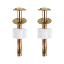 2/4Pcs Universal Toilet Seat Screws, Steel Toilet Seat Hinge Bolts And Nuts, Heavy Duty Toilet Seat Fastener With Plastic Nuts And Metal Washers, Toilet Hardware Replacement For Top Mount Toilet Seat Hinges / Water Tank Bathroom Bathroom Accessories Bathroom Tools - Multicolor - View 3