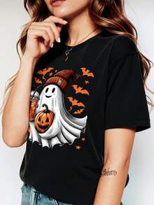 Women T-Shirts - Black - View 2
