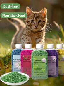 一瓶250毫升猫砂除臭剂，立即消除异味和尿味，99.9%除臭，宠物除臭剂，适用于猫。，宠物空气清新剂，也适用于其他小动物 - 彩色 - 查看 8