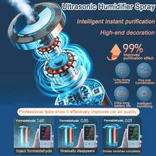 2025 New Premium Aroma Diffuser Men's Car Aromatherapy Automatic Aromatherapy Spray Car Perfume Car Interior Deodorization Long-Lasting Fragrance, Five Adjustable Fragrance Intensities, Whether You Prefer Rich, Medium Or Light. - Một máy xông hương + 1 chai tinh dầu dành dành - Xem 10