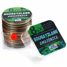 SOUGAYILANG 8股PE编织钓线，300米/328码，多色，耐用钓线。强韧耐用的8股编织钓线，300米/328码，拉力15-120磅，迷彩图案，耐用聚乙烯材质，适用于主线和海水垂钓。 - 彩色 - 查看 31