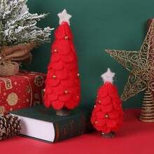 Árbol de Navidad artificial de escritorio mini, perfecto para decoración navideña, hogar, cocina, mesa de comedor - Multicolor - Ver 4
