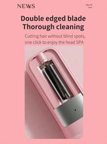 This Straightening Brush Can Make Hair Soft, Clean, And Neat. It Is Equipped With A Straightening Fork And A Shaver, And Is A Portable Rechargeable Automatic Haircutting Tool. It Is Also An Electric Hair Clipper And Straightener With A 500mAh Battery Capacity. - Multicolor - View 9