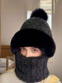 1件或3件套帽子围巾手套套装，冬季保暖防风护耳帽，用途广泛，适合户外活动、旅行、徒步、滑雪，也是馈赠亲友、度假、派对、情人节的理想礼物。 - 款式D - 查看 19