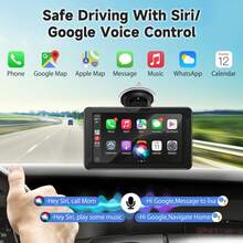 BDQ 7 Inch Car Radio Wireless Carplay & Android Auto Multimedia WIFI Video Player Portable MP5 Player+ Backup Rearview Camera - 7 Inches - View 5