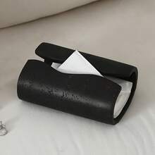 1pc 7.8in*5.3in*3.4in Curved Resin Tissue Box Holder, Desktop Napkin Dispenser - Minimalist Elegant Design, , Suitable For Restaurant, Bathroom, Living Room, Vanity, Creative Home Decor And Bathroom Accessory, Ideal Holiday Party Gift - Multicolor - View 5