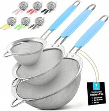 EstiloTendenciaColador PequeñO De Acero Inoxidable Zulay, Eficaz En Forma De Cono Para CóCteles, Té, Hierbas, Café Y Bebidas, Colador De Malla Fina Que Es A Prueba De óXido Y Ideal Como Colador De Té (Plata)Calidad PremiumVersióN Mejorada