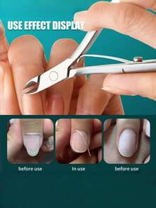 Ultraostre cążki do skórek ze stali nierdzewnej, trymer do skórek, obcinacz do paznokci, precyzyjne usuwanie martwego naskórka i obcinacz do wrastających paznokci, narzędzie do pielęgnacji paznokci i pedicure na odciski, przenośna konstrukcja – idealne do salonu i użytku domowego, obcinacz do grubych paznokci, wytrzymałe cążki, narzędzia do manicure i pedicure dla kobiet i mężczyzn