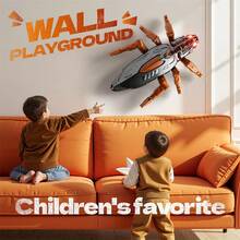 Remote Control Bionic Smart Electric Wall Climbing Chameleon/Cockroach Toy Car, Dual-Mode Realistic Crawling On Ground & Wall, 360° Rotation With Vacuum Suction, Funny Pranks & Climbing Toy, Interactive Playtime & Party Gift For Boys & Girls 3+ Years Old - Multicolor - View 5
