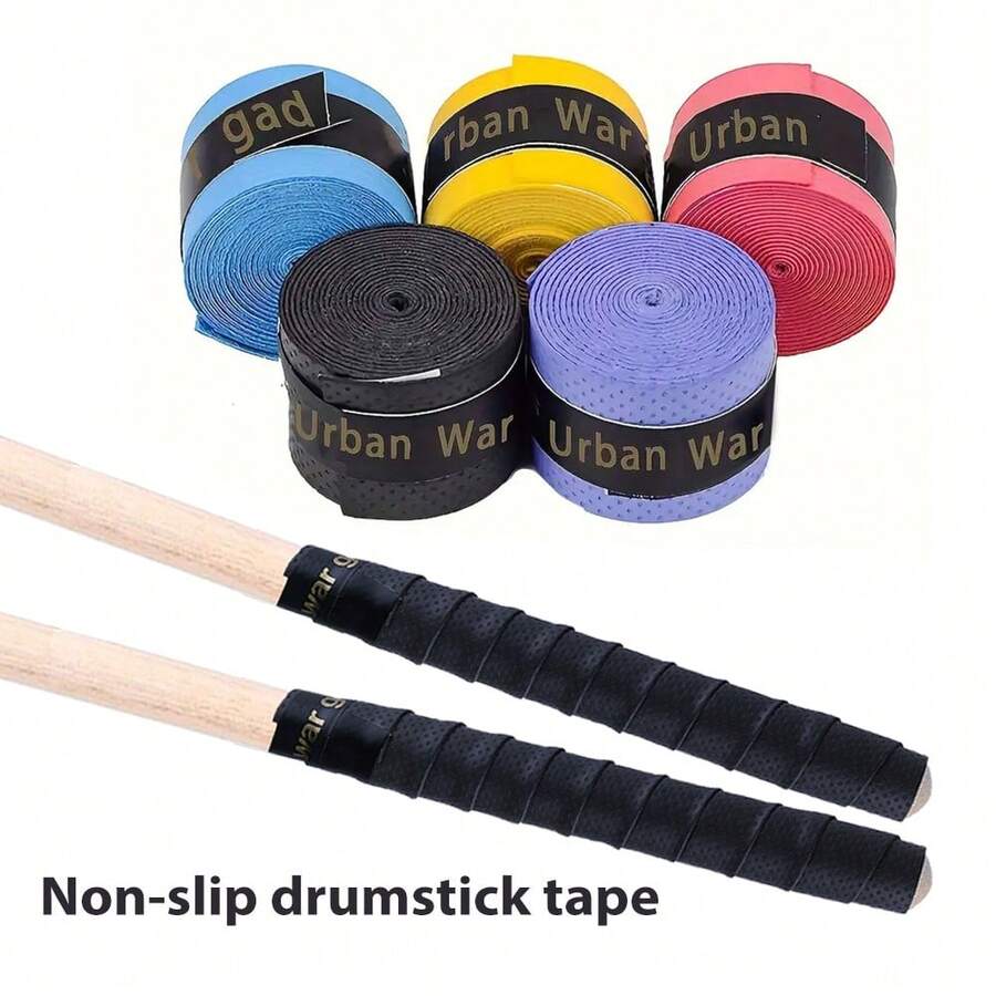 5 Rolls Drum Stick Tape Drumstick Wrap Drumstick Tape Anti Slip For Drumming Accessories - Multicolor - View 1