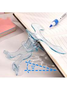 1 个透明 Pp 长尾收纳夹，用于学生文具收纳、办公文件收纳、日记本和笔记收纳，返校，返校，学校用品