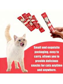 60pcs FANGEN Pet Snacks, Assorted Lickable & Squeezable Cat Treats, Chicken Egg Yolk/Salmon Krill/Tuna Mussels, 0.52 Oz Pouches, Health-Enhancing Cat Snack Variety Pack - 鮪魚貽貝 - 查看 6