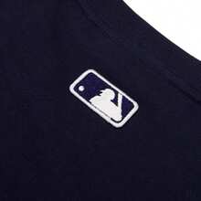 MLB Unisex Sommer Kursiv Oversized Passform T-Shirts, bequeme lässige leichte Sportbekleidung Oberteile, Kurzarm T-Shirt