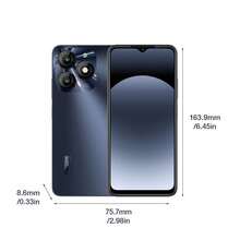 itel A70 256GB+4GB，6.6英寸高清+超窄底框+侧指纹+旗舰复合板外观，5000mAh长续航+Type-C 10W快充 - 黑色 - 查看 10