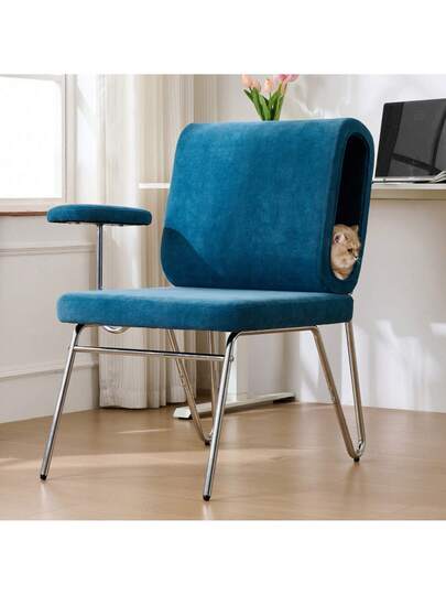 Walhai Appearance er Armchair Pet Friendly Armchair, Provides Sanctuary Cats Small Dogs, Anti Cat Scratch Fabric, Single Sofa, TV Stoel Living Room