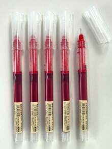 Gel Pen, Extra Fine 0.5mm Financial Gel Pen Black Blue Red Ink Pen Refill Stick Straight Ink Pen Straight Liquid Pen, Pen Case Set Suitable For School Office Exam Supplies Stationery, Back To School Season, School Supplies. - one-size - View 18