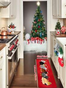 1/2 tấm thảm cửa ra vào họa tiết gà Giáng sinh, thảm phòng tắm hình động vật trang trại vui nhộn, thảm sàn nhà bếp, thích hợp cho trang trí ngày lễ nhà bếp/phòng khách/phòng tắm/sảnh chờ và phòng khách, quà tặng cho những người đam mê trang trại - Nhiều màu - Xem 13