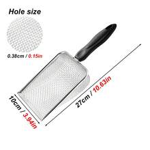 1 件/2 件黑色塑料手柄花园土壤筛 - 带手柄的便携式园艺筛 - 花园堆肥、岩石和沙土筛选工具，3.8/5 毫米网眼，带手柄 - 花卉和蔬菜种植的必备园艺工具 - 彩色 - 查看 9