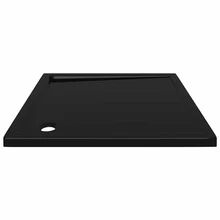 vidaXL Square ABS Shower Base Tray  31.5"X31.5" - Black - View 4