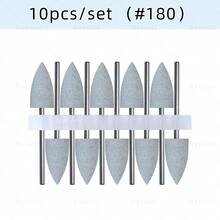 hytoos 3/32英寸硅胶美甲钻头，旋转式指甲边缘清洁抛光器，适用于美甲沙龙美甲 - 彩色 - 查看 7