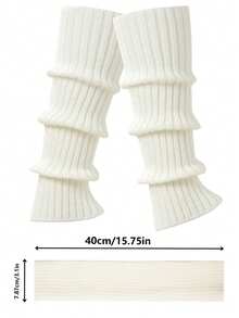 1 Đôi tất trắng thanh lịch dành cho nữ, thiết kế lưới nhẹ và thoáng khí Rowan, bao chân, cao đến đùi, bắp chân, chất liệu nhung, thích hợp cho váy, bốt, giày bệt - Dịp trang trọng/thường ngày - Có thể giặt tay, ấm áp - trắng - Xem 12