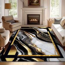 850g Per Square Meter Washable Modern Carpet With Fine Workmanship For Indoor Flooring Decoration, Low-Pile Exquisite Carpet Extremely Soft Showcasing Home Warmth And Elegance, Bohemian Style Floral Design, Low-Pile Carpet Suitable For Machine Washing, Suitable For Living Room Carpet, Bedroom Carpet, And Office Rectangular Shape Carpet, Lightweight Weave - 彩色 - 查看 4