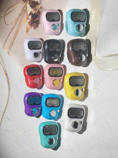 3pcs/1pc Finger Ring Digital Counter, Portable Finger Tally Counter, Mini Handheld Manual Click Counter, Suitable For Sports Step Counting, Warehouse Inventory, Prayer Accessories