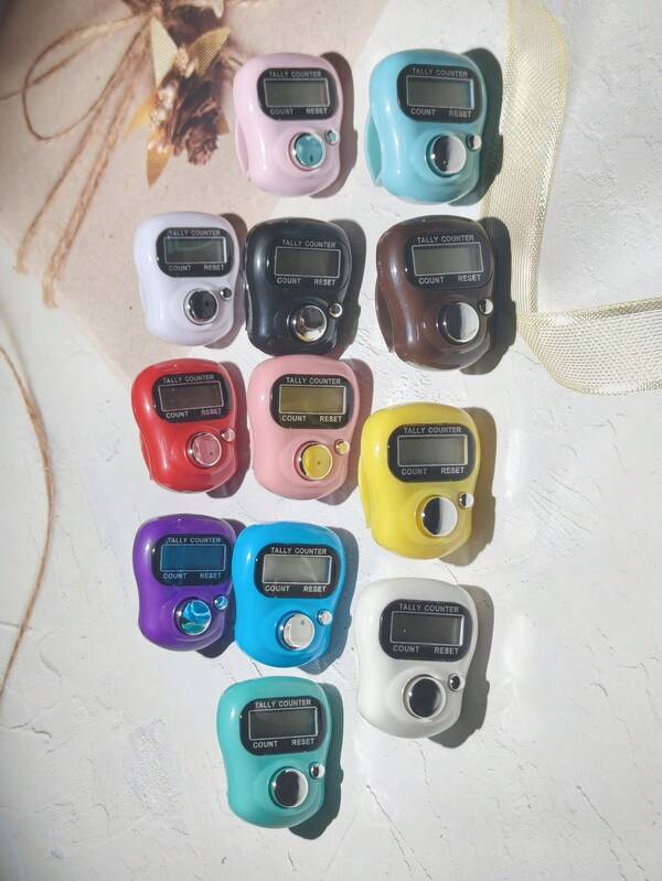 3pcs/1pc Finger Ring Digital Counter, Portable Finger Tally Counter, Mini Handheld Manual Click Counter, Suitable For Sports Step Counting, Warehouse Inventory, Prayer Accessories