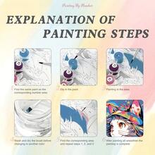 1PC Painting By Number For Adults Beginner, DIY Gift Canvas Painting Kits, Beautiful View Oil Painting Kit, DIY Paint Adult Crafts For Gift Home Wall 12x16inch